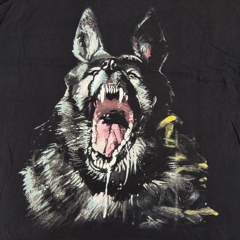 LRG Wolf Short Sleeve Crew Neck Graphic T-Shirt Mens Size Extra Large XL Black - Picture 4 of 9